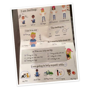 kids feelings worksheet physical product