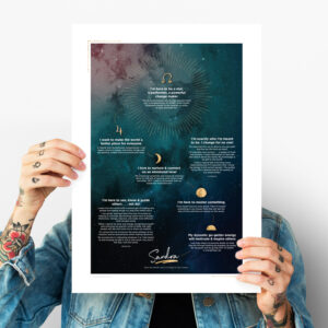 soul vision poster teal soul map