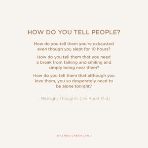 how do you tell people